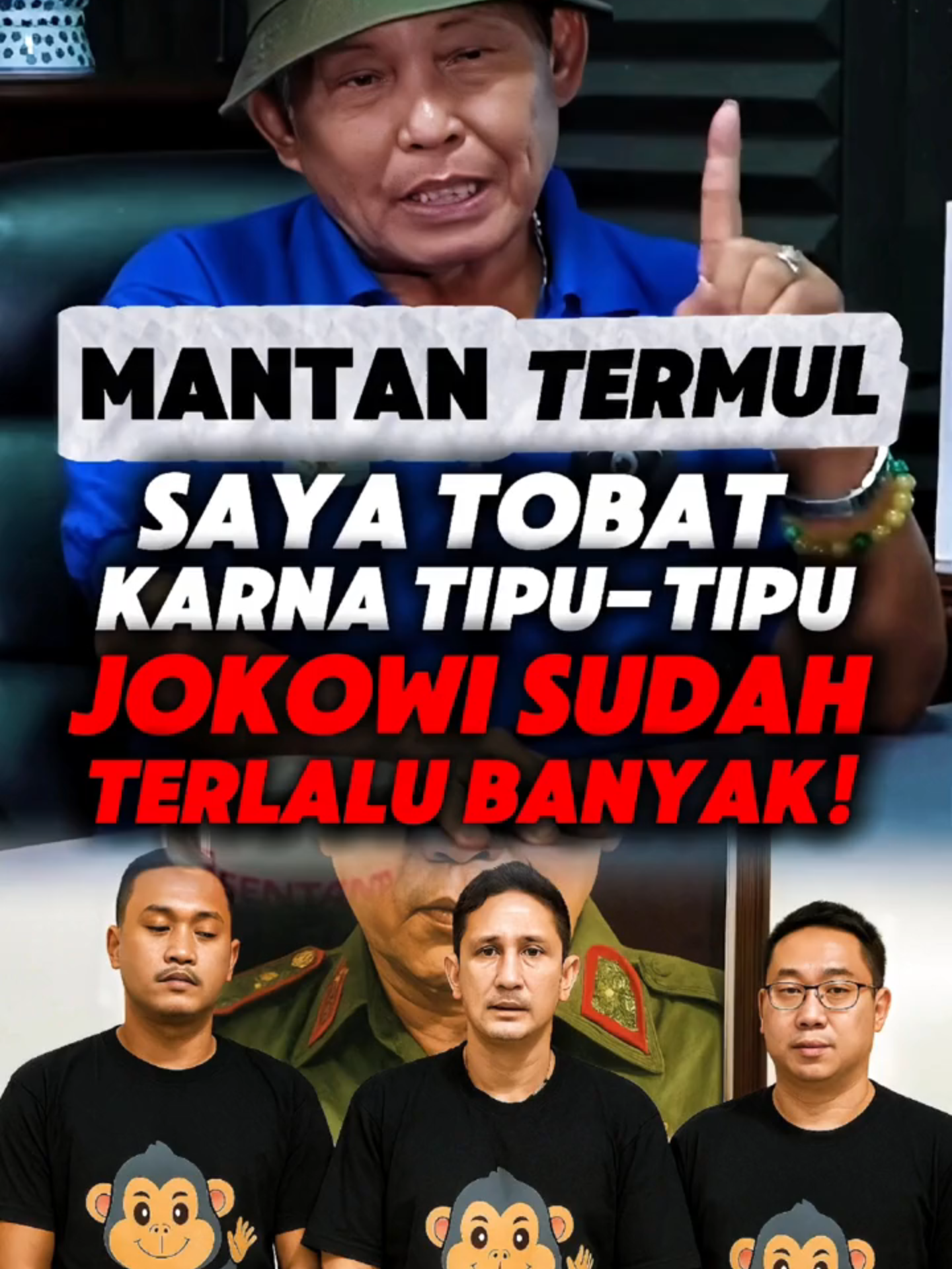 Mantan penyembah jokowi ini tobat karna terlalu banyak TIPU-TIPU.