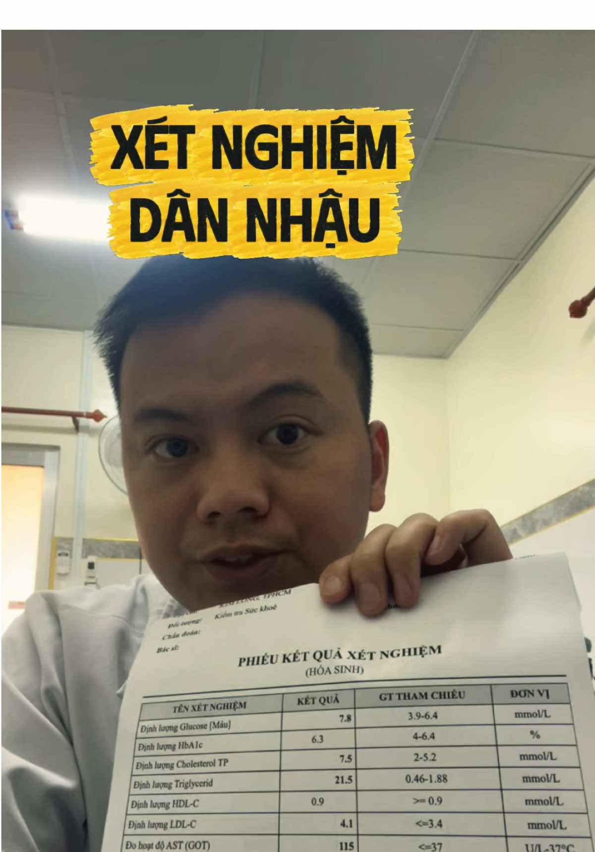 Xét nghiệm của dân nhậu! #ducxn #tutruyenthong #xetnghiem #creatorsearchinsights 
