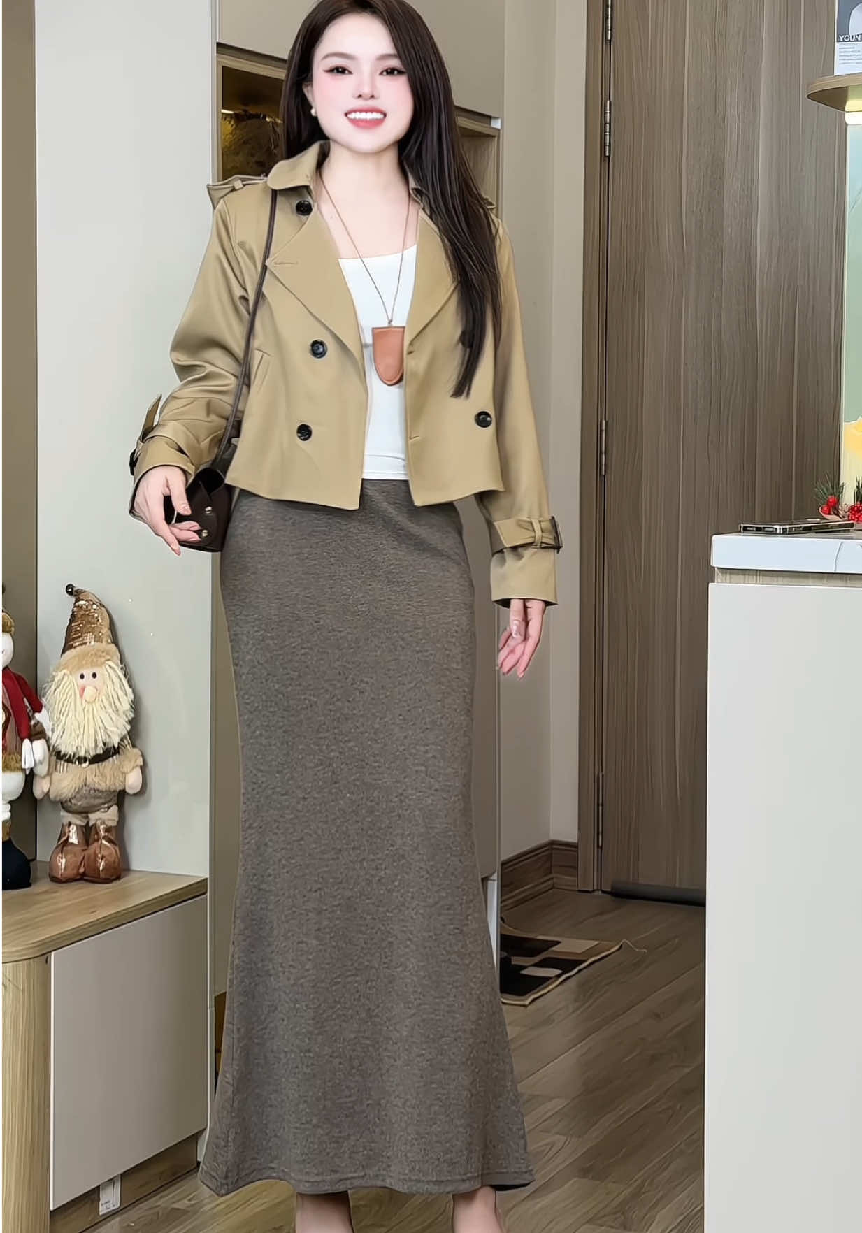 Chân váy len đuôi cá thiết kế sang đẹp mặc mê luôn, mặc thích lắm nha mí ce ơi #gucuahue #chanvay #chanvaylen #chanvayduoica #chanvayduoicadangdai