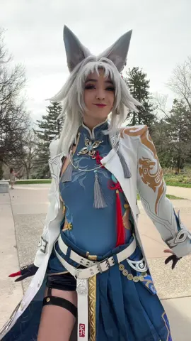 I may have already posted a version of this but oh well it’s cute (mass draft post cause new phone) #feixiao#feixiaocosplay#HonkaiStarRail#honkaistarrailcosplay#cosplay 
