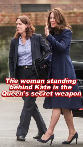 The woman standing behind Kate is the Queen's secret weapon #foryou #fyp #royal #kate 