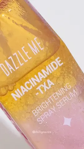 bikin makeup awet dan glowing seharian✨ #serumspray #brighteningserum #niacinamide #dazzleme #skincare 