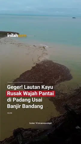 Hujan deras di wilayah hulu memicu terjadinya banjir bandang yang membawa material kayu dalam jumlah besar menuju hilir. Akibatnya, Muara dan bibir Pantai Parkit di Padang kini dipenuhi lautan kayu. Kondisi ini tak hanya mengubah wajah pantai secara drastis, tetapi juga menghambat akses nelayan setempat. Pihak berwenang mengimbau warga untuk tetap berhati-hati bila mendekati area tersebut, mengingat tanah sekitar muara berpotensi labil dan arus masih cukup deras. - Selengkapnya kunjungi website dengan klik link di bio atau download aplikasi di AppStore dan Google Play Store. #inilahNews #BanjirSumbar #Inilahcom #titiktengah #titikcerah 