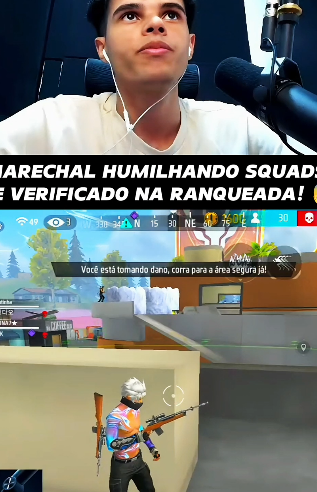 marechal caiu com squad de verificado, e humilhou! 😱🔥 #marechal #marechalff #clipsff #freefire 