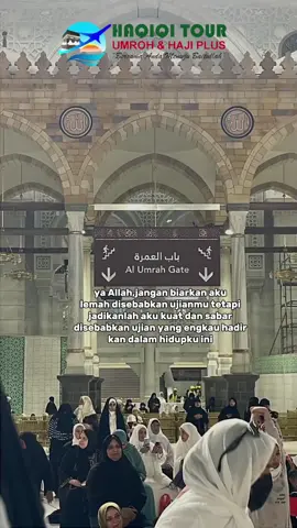 “Ya Allah… kuatkan iman kami. Jangan biarkan hati ini goyah, dan jagalah langkah kami agar selalu berada di jalan-Mu.”#HajiMabrur #haqiqitour #pergiumroh #perjalanansucikebaitullah #fyppppppppppppppppp 