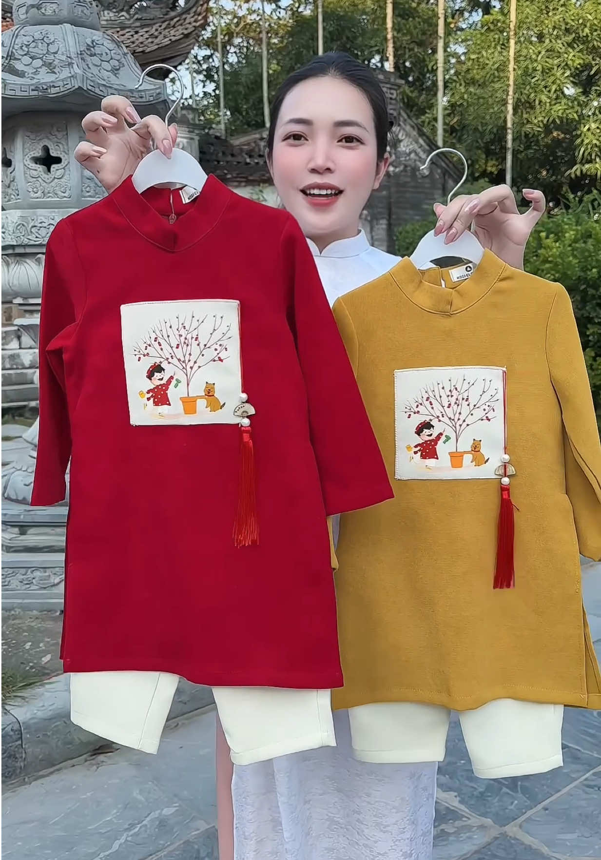 Áo dài tết nhung dày ấm cho bé trai #quanaotreem #meminmax95 #aodaitetbetrai #aodainhungbetrai #aodaibetrai 