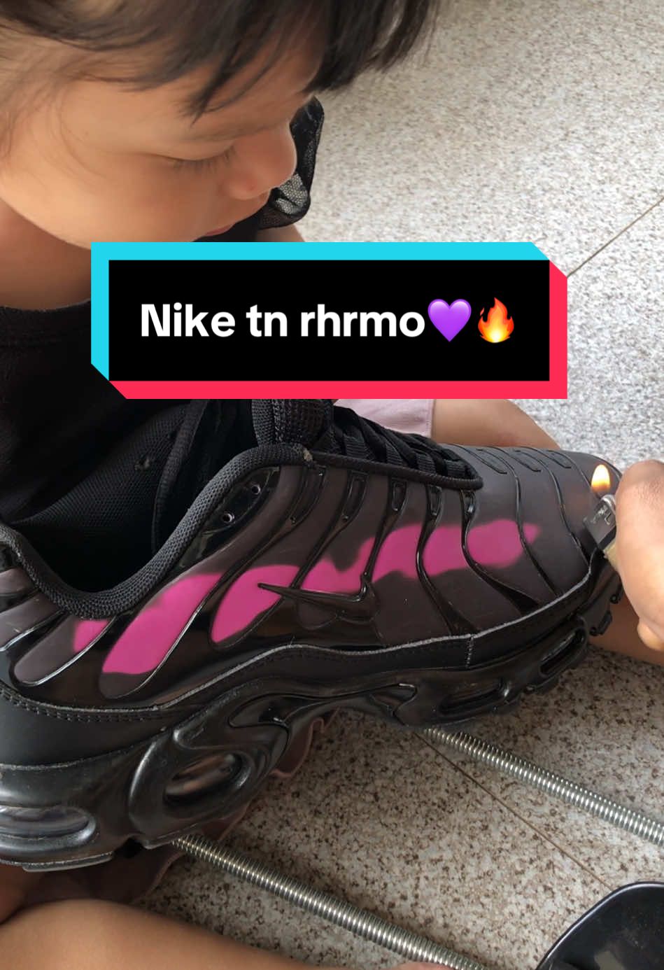 Perawatan TN THERMO💜🔥 #niketn #nikeshox #fyp #saddleshoes #catokansepatu 
