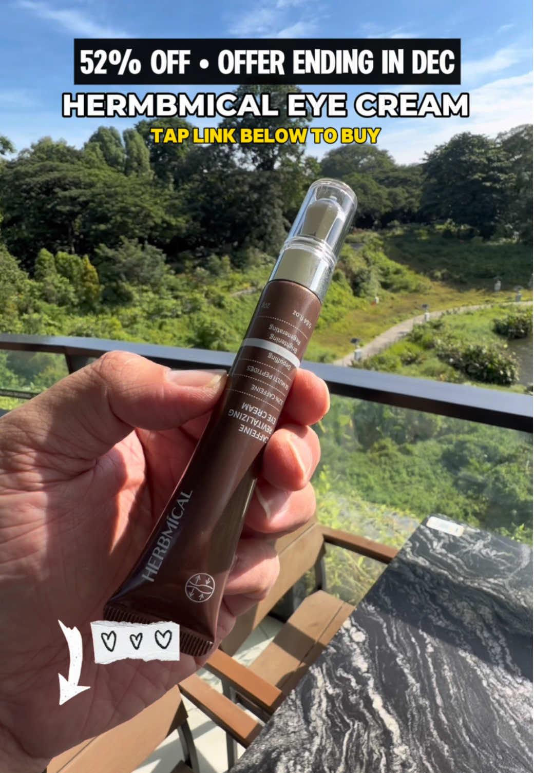 Herbmical eye cream is truly amazing for me #createtowin #tiktokshopsg #tiktokshopsgsale #sgaffiliates #eyecream 