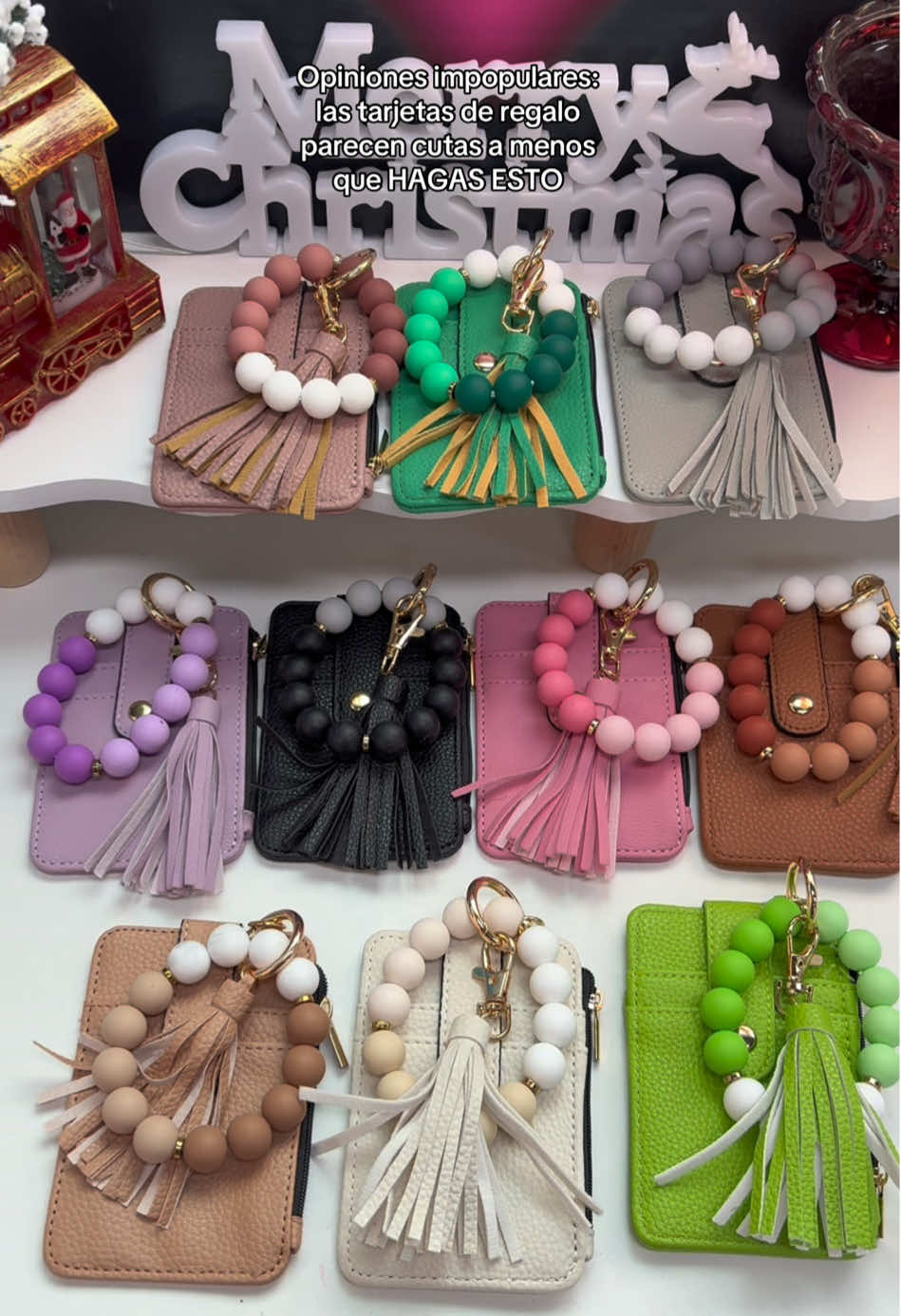 about boring Christmas gifts: this doll purse with keychain is practical, sleek and the perfect size to swipe a gift card and add an extra thank you. Ideal for teachers, coworkers or anyone on your list. #HolidayGiftideas #KeychainWallet #TeacherGiftIdea #GiftCardHolder #EverydayEssential #tiktokshopblackfriday #christmasgiftideas #gifts #sotlightfinds 