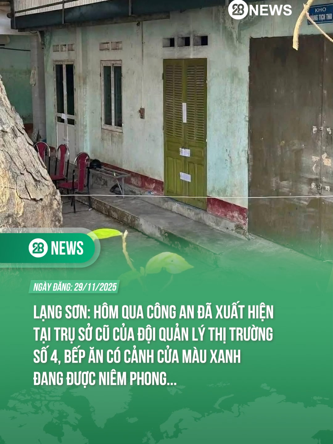 HÔM QUA CÔNG AN ĐÃ XUẤT HIỆN TẠI TRỤ SỞ CŨ CỦA ĐỘI QUẢN LÝ THỊ TRƯỜNG SỐ 4 #tiktoknews #theanh28 #theanh28news