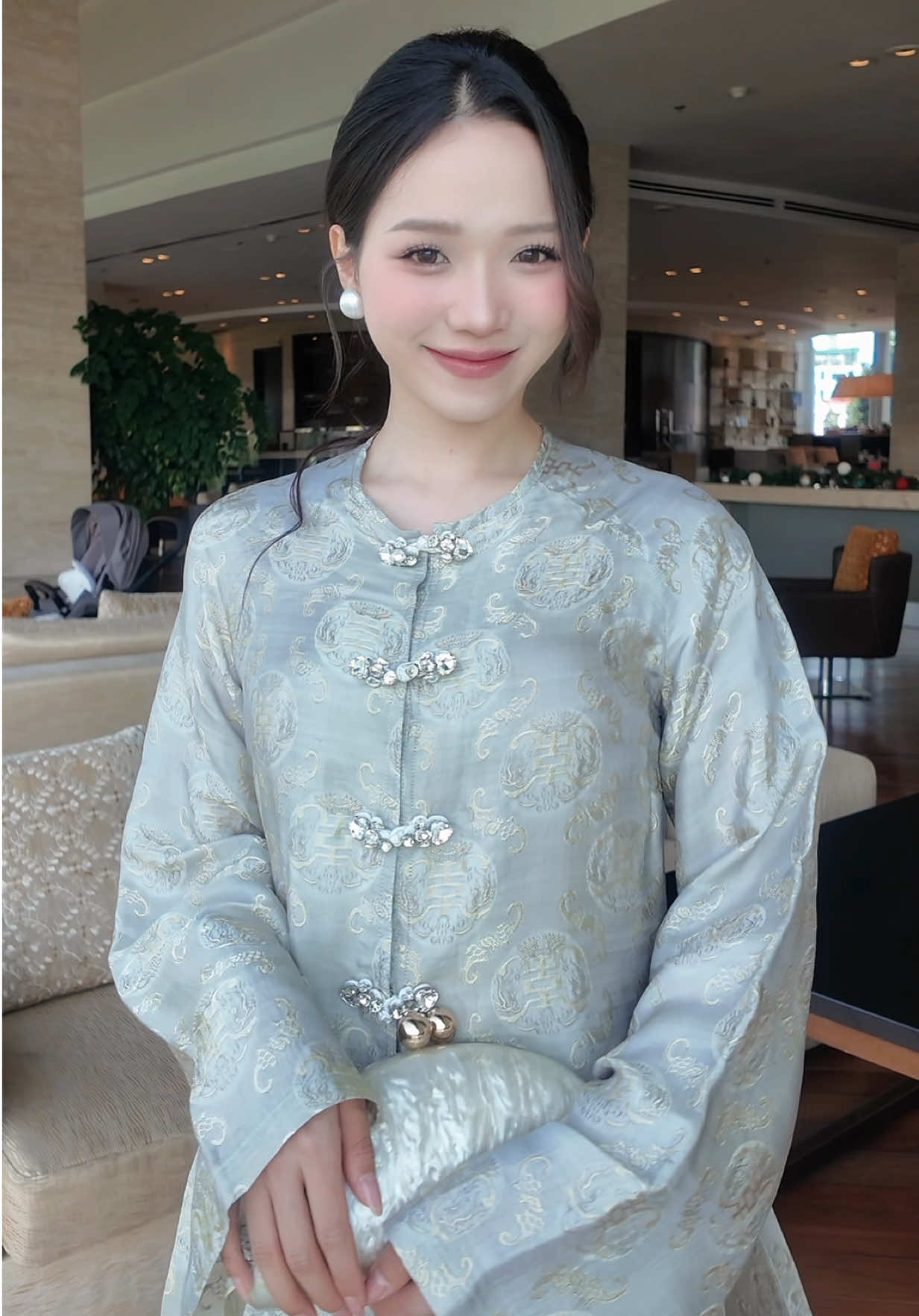 Tryon bộ bà ba từ tơ tằm truyền thống mới nhất nhà Maison Havu 🕊️ #xuhuong #viral #tryon 