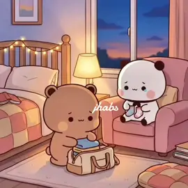 When Dudu had to work far away, Bubu felt it before anyone else. The house grew quieter, the days felt longer, and every message from Dudu became her only spark of joy. She tried to be strong, smiling whenever he called, but distance was never easy, and she missed him more than she could admit. Before he left, Dudu held her hands gently and whispered, “I’ll come back. I promise.” Bubu tried to smile, though her heart felt heavy.  #bubududuforever #cute #fyppppppppppppppppppppppp  And every day after that, she held onto those words—his promise—like a warm light in the silence, believing that no matter how far Dudu went, his heart would always find its way back to her.🐻💞🐼