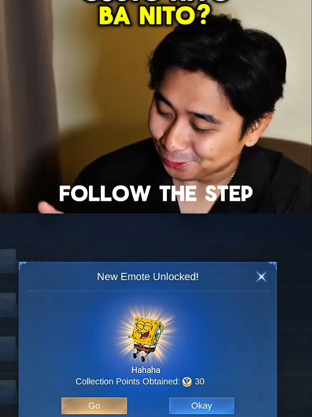 tutorial how to claim SpongeBob emote😎 #fyp #MLBB #MLBBFriendFest #MLBBXSpongeBob 