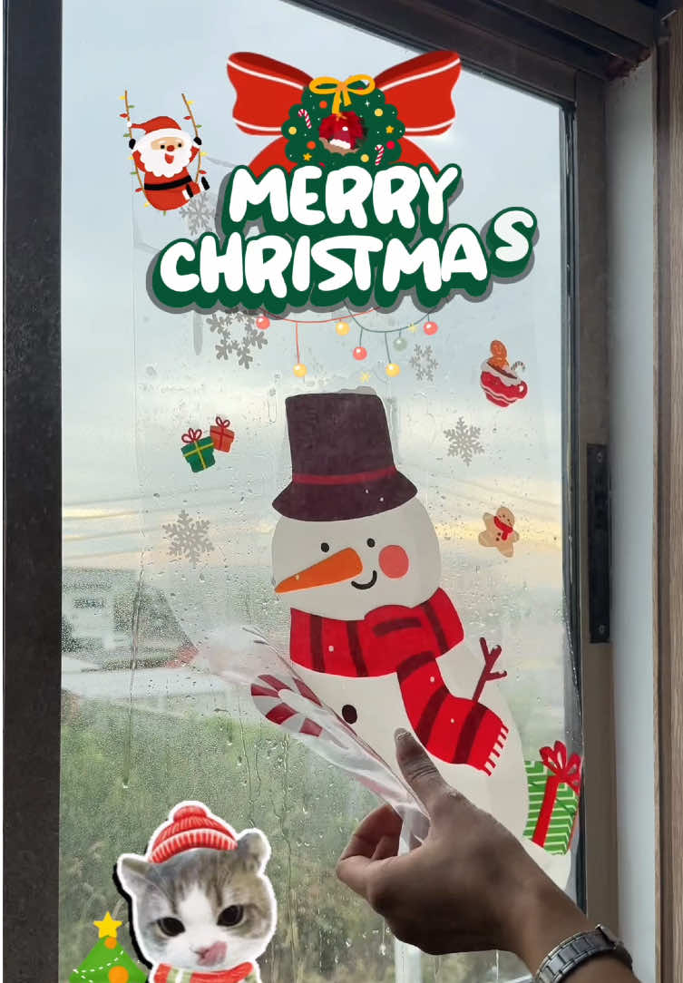 ฟิล์มติดกระจกตกแต่งบ้าน Christmas✨🎄❤️ #ป้ายยาgadget #ฟิล์มติดกระจกบ้าน #ฟิล์มติดกระจกสุญญากาศ #ฟิล์มลายการ์ตูน #คริสต์มาส 