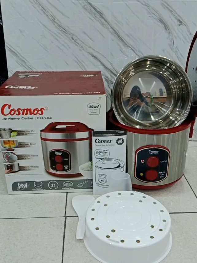 Rekomendasi magiccom stainless steel dari cosmos ukuran 2L hemat listrik brang ready stock siap kirim 😍🥰🥰🥰#rekomendasimagiccom #fypage #fypシ #cosmos #xbycba 