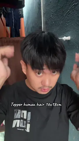 Topper human hair 16x18cm #fypageシ♡❤️ #trending #humanhair 