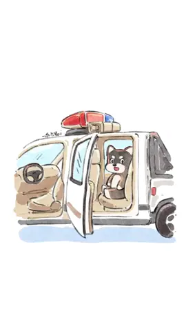 狗狗：雖然我現在流浪了，但不能讓我丟了體面#畫一個故事 #流浪狗 #阿拉斯加 #畫畫 