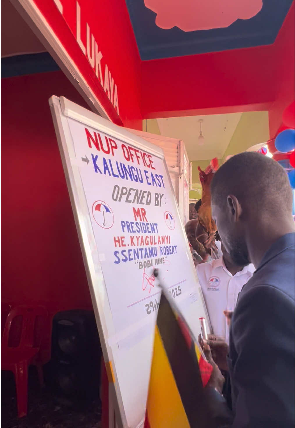 Before proceeding to Masaka, i have opened our offices in Lukaya town council, Kalungu district.  #ANewUgandaNow #ProtestVote2026  #PeoplePowerOurPower