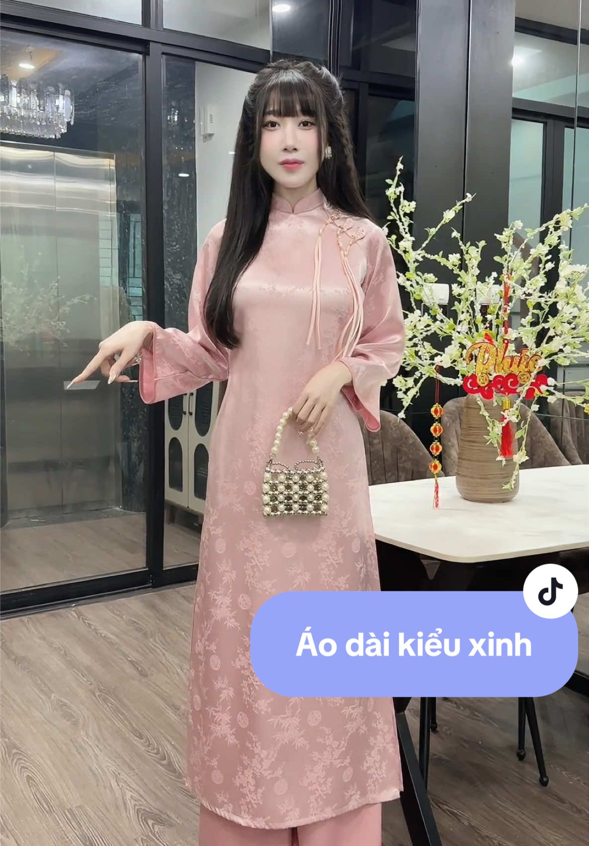 Áo dài kiểu xinh mê #aodai #aodaitet #aodaitet2026 #tet2026 #viral 