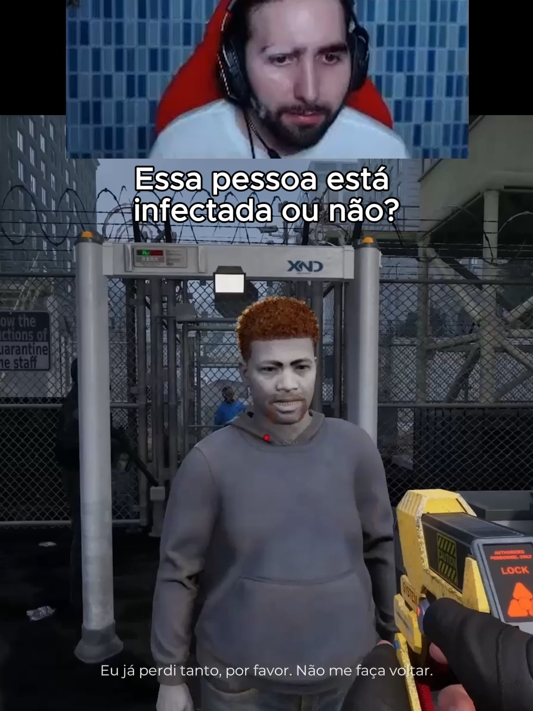 Verificando se a pessoa apresenta sinais de infecção #gaming #horror #fyp