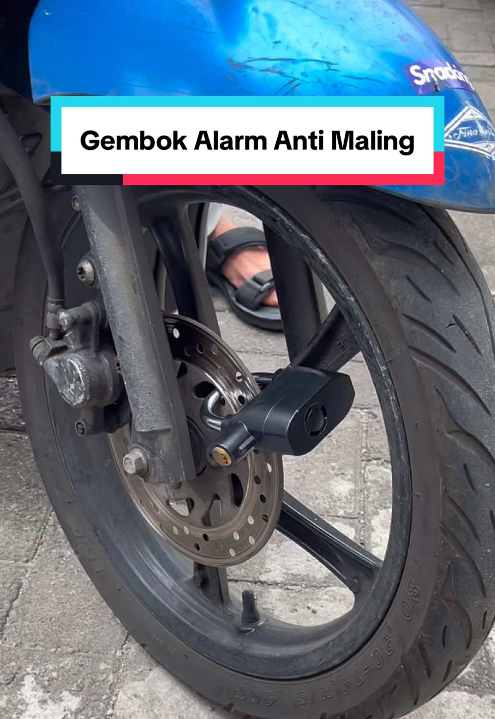 Kendaraan dan rumah aman hati tenang🤩 #gembokalarm #gembokantimaling #gembokantimalingmurah #gembokmotor 