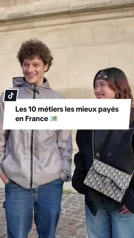 Les 10 métiers les mieux payés en France #métier #salaire #quizz #microtrottoir 