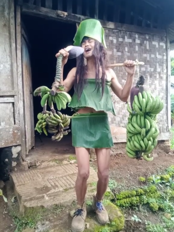 janda 7 X🤣💚🙏 #baju #daun #pisang #fyp #trend