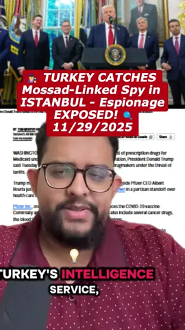 🕵️ TURKEY CATCHES Mossad-Linked Spy in ISTANBUL - Espionage EXPOSED! 🔍 #turkey #mossad #espionage #usa 