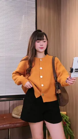 Áo cadigan len cúc to dày dặn#aokhoaccadigan #aokieunu #highfashion #viral #macdepmoingay 