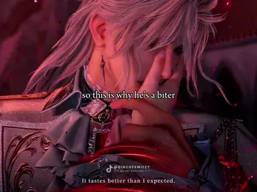 that explains a lot. he’s a vampire so he has that biting habit 😂 #sylus #loveanddeepspace #lndsea #sylusedit #fyp Love and Deepspace Sylus new myth, Sylus Vampire, Sylus new banner, Sylus edit, LADS meme