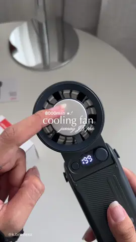 Cooling fan with 8000mah is crazy 🤭— jamay j5 pro ⭑.ᐟ #coolingfan #portablefan #minifanportable #turbofan #minifan 