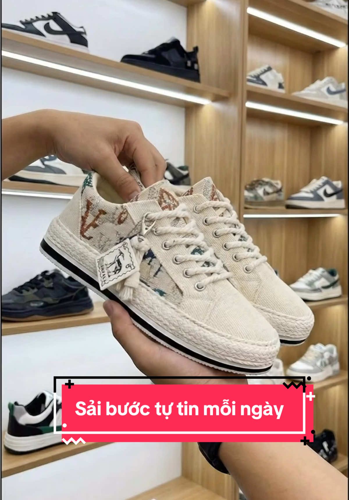 Giày Vải, Giày Nam, Phong Cách Mùa Hè, Thoáng Khí, Vải Nhung Kẻ Hợp Xu hướng#giaythethaonam #xuhuongtiktok #viralvideo #giaydep #thinhhanh 