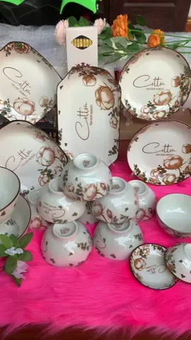 Bộ bát đĩa hoa hồng pháp cao cấp #xh #bobatdia #bobatdiacaocap #xhuong #xuhuongtiktok2025 