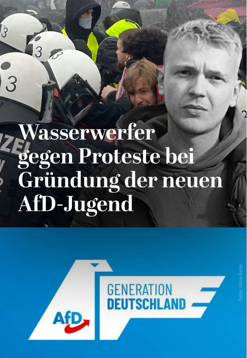 Massive Straßenblockaden durch Aktivisten der Initiative „Widersetzen“ haben am Samstagmorgen für einen Zusammenbruch des gesamten Verkehrs in und um Gießen gesorgt. Tausende Demonstranten waren in der Nacht aus ganz Deutschland angereist und hatten die Reisebusse größtenteils vor der Stadtgrenze verlassen. Über Felder und Bundesstraßen näherten sie sich anschließend zu Fuß neuralgischen Verkehrspunkten. Die Demonstranten protestieren damit gegen die geplante Gründung der AfD-Jugendorganisation „Generation Deutschland“ in der Stadt, eine Nachfolgeorganisation für die Junge Alternative (JA). Favorit für den Vorsitz ist der brandenburgische Landtagsabgeordnete Jean-Pascal Hohm, der dem rechten Rand der AfD zugeordnet wird und dessen Landesverband als erwiesen rechtsextremistisch eingestuft ist. Die frühere AfD-Nachwuchsorganisation Junge Alternative hatte sich im Frühjahr aufgelöst, nachdem sich die Partei von ihr getrennt hatte. Nach Informationen des Tagesspiegels ist eine Anreise zur Hessenhalle, dem Veranstaltungsort des AfD-Treffens, für Teilnehmer aktuell kaum möglich. Zahlreiche hochkarätige AfD-Politiker – unter anderem der designierte Chef der neuen Jugendorganisation, Jean-Pascal Hohm – sollen auf Autobahn-Rastplätzen dutzende Kilometer von Gießen entfernt, festsitzen. Nach Tagesspiegel-Informationen ist die Halle noch fast komplett leer, obwohl die Veranstaltung um 10 Uhr beginnen sollte. Die Polizei teilte mit, dass Einsatzkräfte vereinzelt mit Steinen beworfen wurden. Außerdem kam es immer wieder zum Abbrennen von Pyrotechnik. Bei der Räumung einer Blockade auf einer Bundesstraße unweit der Hessenhalle setzte die Polizei zudem zwei Wasserwerfer ein, nachdem sich die Aktivisten geweigert hatten, die Fahrbahn zu verlassen. Kurz zuvor versuchten Beamte an der gleichen Stelle, eine Blockade mit Schlagstöcken und Pfefferspray aufzulösen. Dabei wurden nach Tagesspiegel-Informationen mehrere Demonstranten verletzt.  (Julius Geiler mit dpa, AFP) #gießen #afd #generationdeutschland #widersetzen #gi2911 