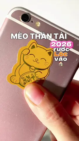Mới sắm được bé mèo thần tài xinh xẻo, mong 2026 rước Lộc vào 🏠🍀🧧💵💰#miengdanmeothantai #meothantai #maymantailoc🍀☘️ #meophongthuy #thuhutmayman #hanchanreview🐰 