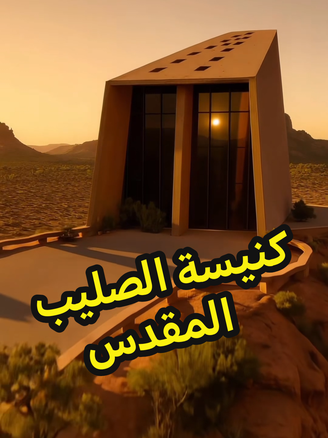 كنيسة الصليب المقدس كنيسة مذهلة بُنيت على جانب جبل في أريزونا، مستوحاة من Empire State Building ومصممة بتأثير فرانك لويد رايت. مكان فريد للحج والزيارة، يحير البعض باستمراريته أمام تحديات الطبيعة. #كنيسة #مستكشف_الأرض 