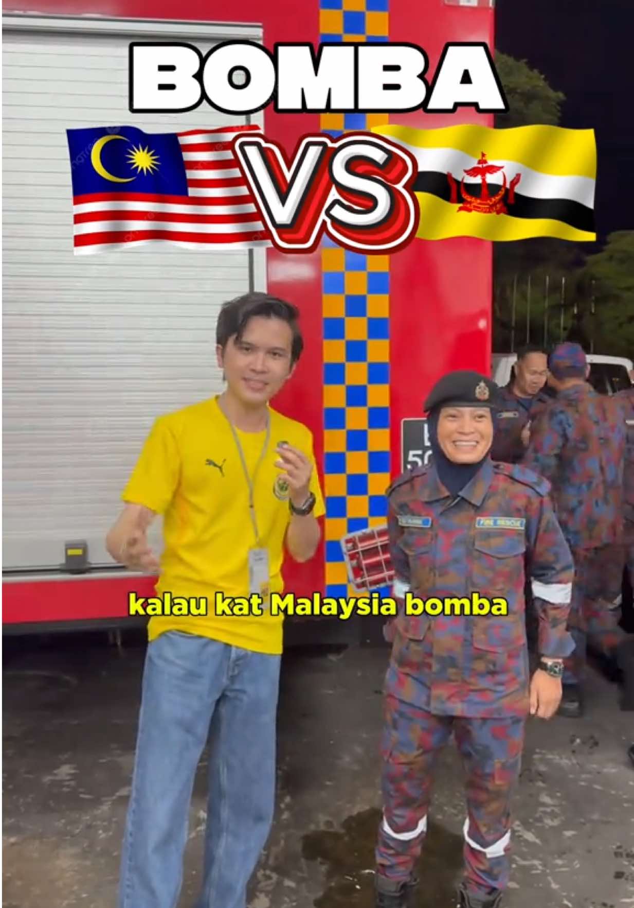 Kita Malaysia Brunei saudara serumpun. I feel very blessed dapat berjumpa dengan Anggota Bomba Brunei #fyp #tiktokmalaysia #bruneitiktok 