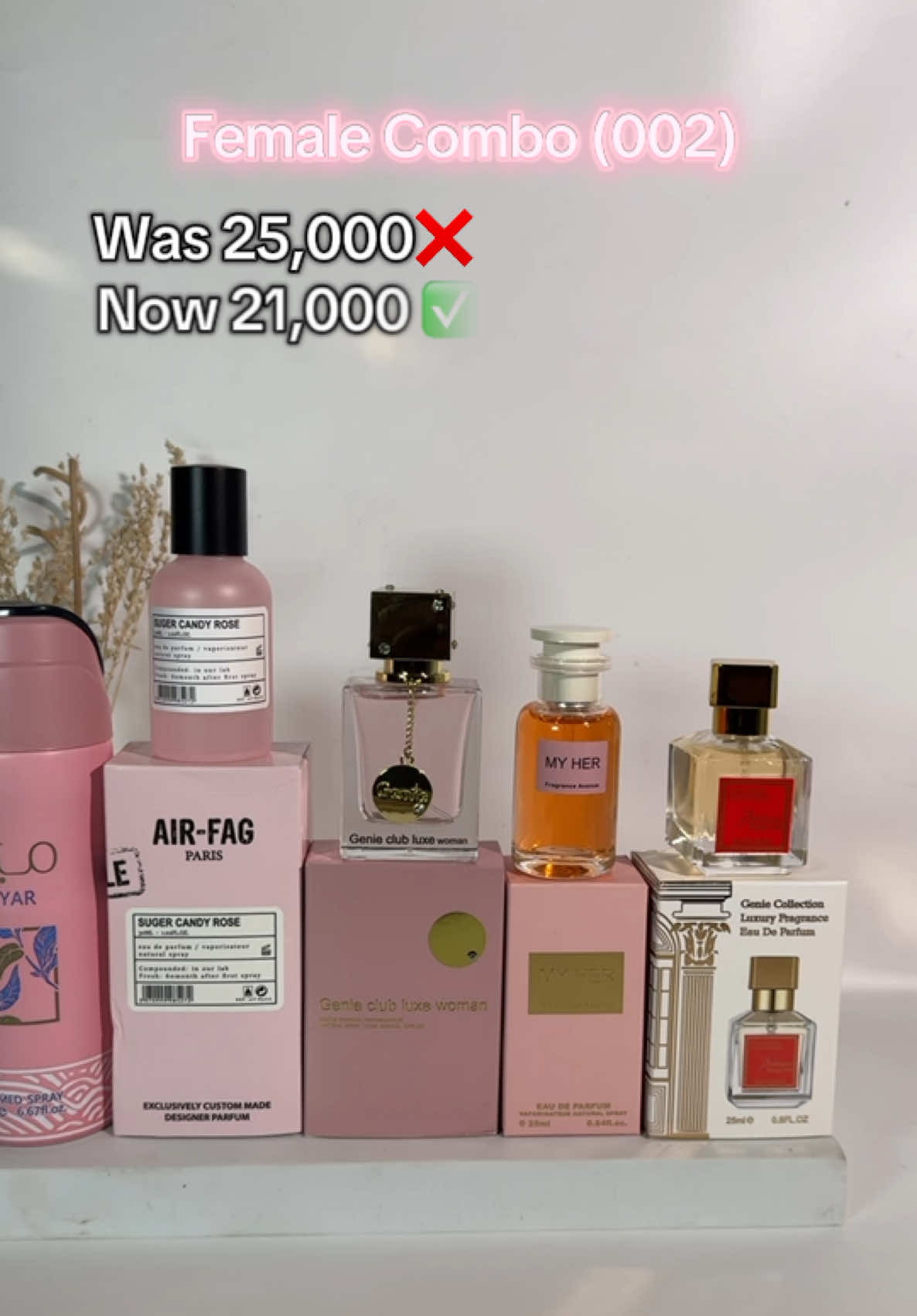 Product name is: Female Combo (002) Which is available on our website in a collection called (perfume combo)  #perfumetiktok #viraltiktok  