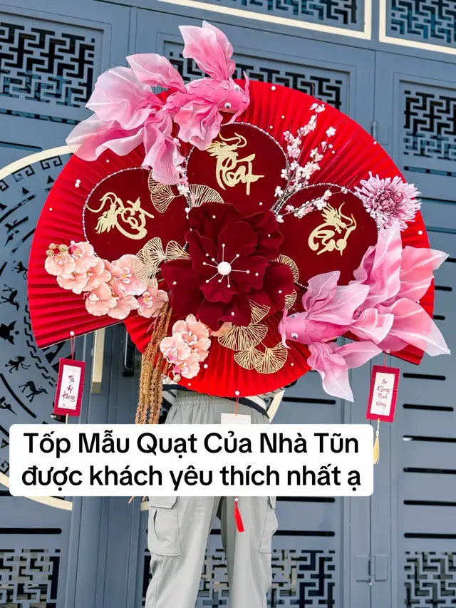 Những mẫu quạt trang trí tết 2026 được khách yêu thích nhất nhà em ạ#thuytundecor #tiemnhathuytun #trangtritet #tet2026 #phukientet 