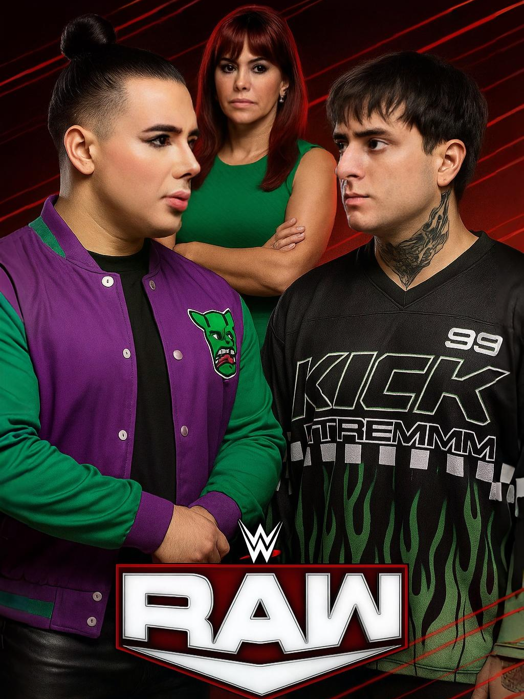 Sigue la pelea en RAW ,@diealis1 vuelve al ring pero aparecen enemigos inesperados. Ft. @neutroogg , @giancarloscarpati, @magalymedinav #IA #InteligenciaArtificial #Personajesconia #CreadoConIA #videoconia #contenidoIA #kickstreaming #KickEspañol #KickLatino #StreamConIA #PersonajesDigitales #TendenciasIA #FuturoDigital #CreatividadIA #neutroyt #diealis #magalymedina  #ia