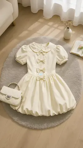 Váy dáng bí này mặc lên nhìn yêu cực 💞 #vayxinh #vayditiec #vaydep #thoitrangnu #OOTD 