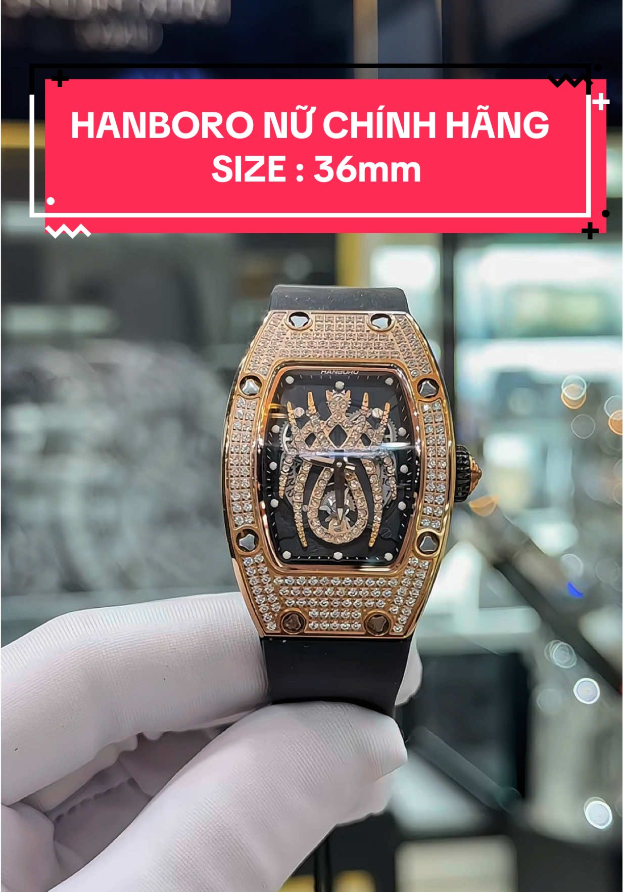 HANBORO NỮ CHÍNH HÃNG 2025 🔥 Size : 36mm #37watchluxury #xuhuong #thinhhanh #viral #fyb 