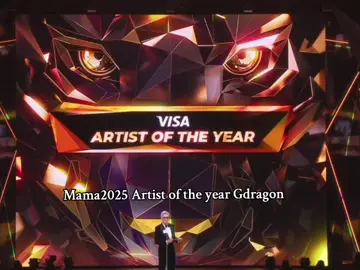 congratulations GD #mamaawards #mama2025 #gdragon 
