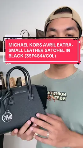 MICHAEL KORS AVRIL EXTRA-SMALL LEATHER SATCHEL IN BLACK (35F4S4VC0L)