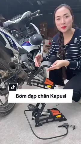 Bơm đạp chân 2 ống Kapusi #bomxe #bomxemay #bomxedap #xuhuong #anhdungtools 