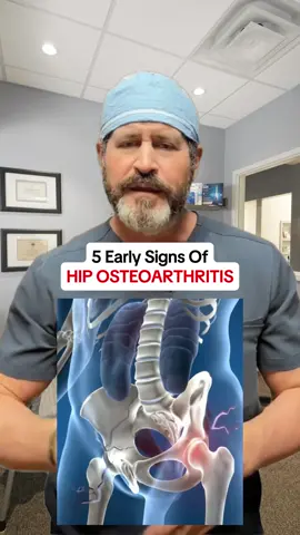 So here are five early signs of hip osteoarthritis you should not ignore. #hip #osteoarthritis #bones #pain #healthtip