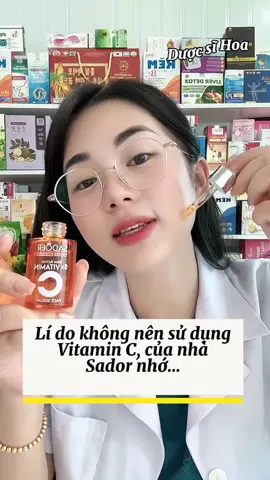 Lý do không nên sử dụng serum vitaminC vì sau 1 thời gian sẽ hỗ trợ da bật tông, giảm nám sạm. #duocsihoa #serum #vitaminC 