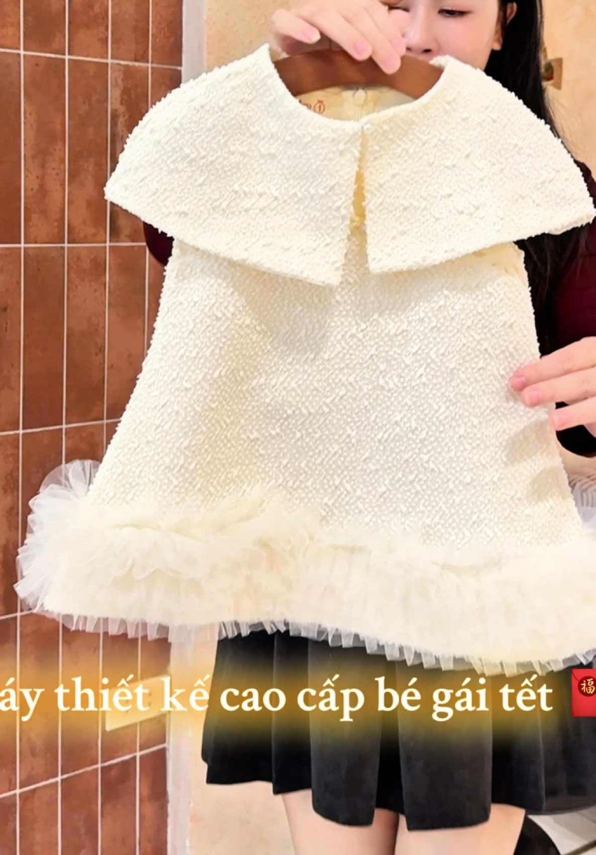 Váy xinh chuẩn thiết kế cao cấp nha mẹ #thoitrangtreem #tiktokshop #xuhuong #tet2026 #vaybegai 