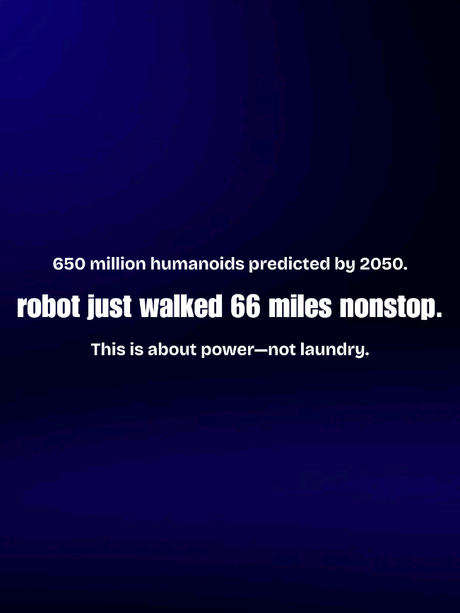 China’s 66-Mile Robot Is Just the Beginning AI robots, humanoid development, China tech race, economic bubble warning, Guinness World Record robot walk, 650 million robots prediction, automation future, political dominance #AI #Robots #China #TechNews #Future 