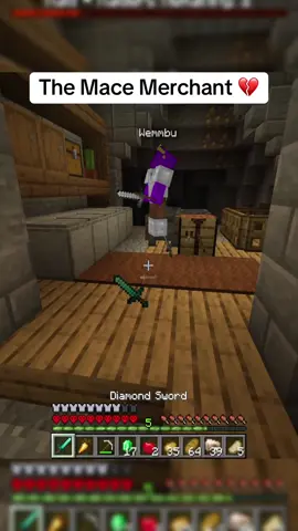 This guy cannot live without a mace 💔 cut scene from the new video #sword4000 #thepurge #Minecraft #wemmbu 